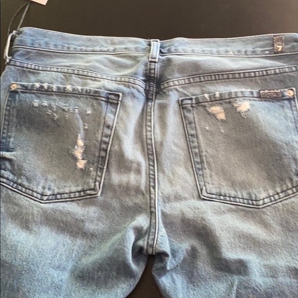 7 For All Mankind Distressed Denim - Picture 4 of 9